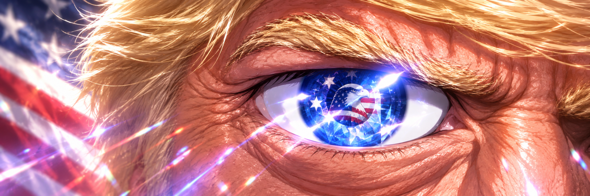 The Trump Prophecy cinematic eye banner
